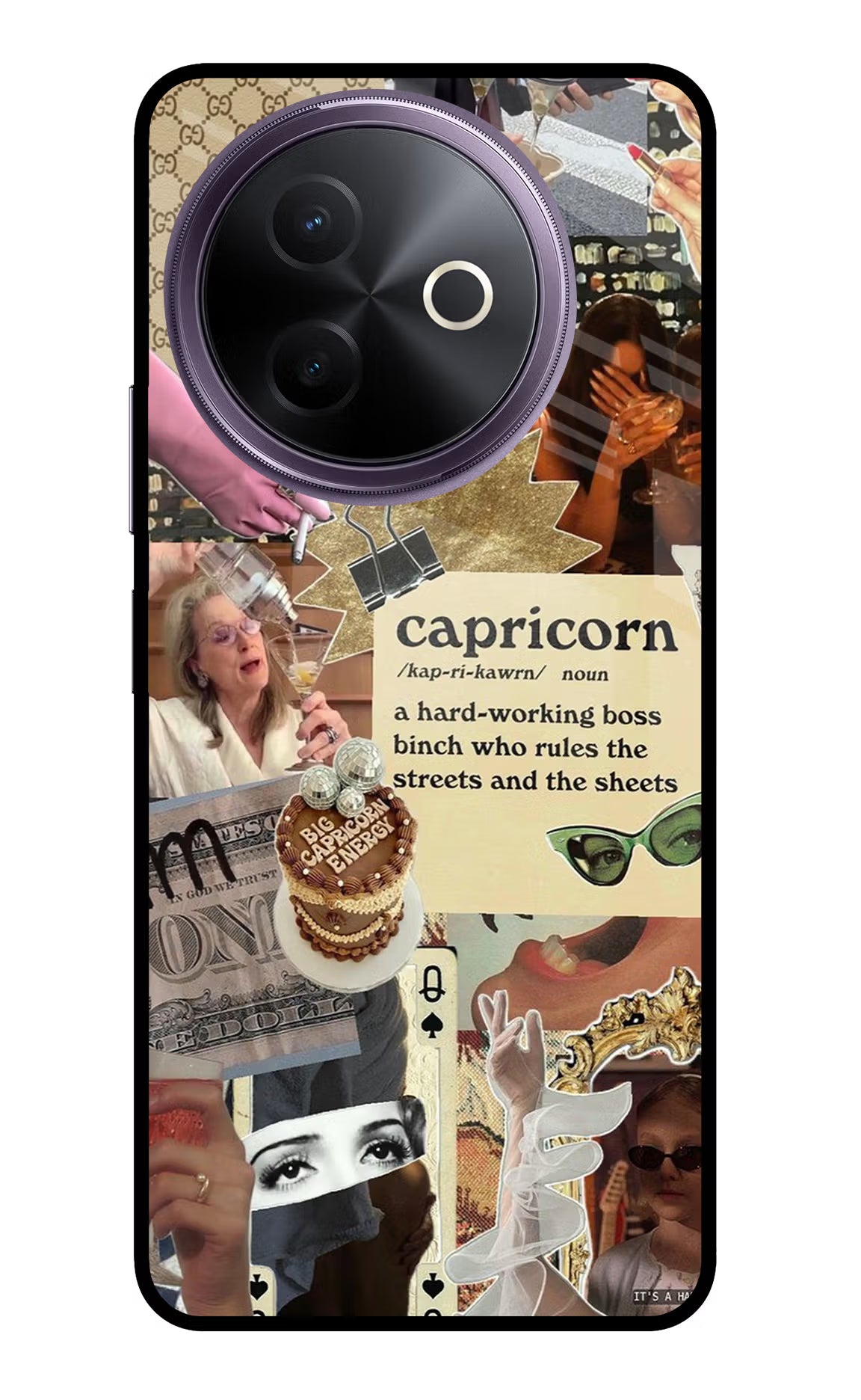 Capricorn Zodiac Vivo Y39 5G Glass Case