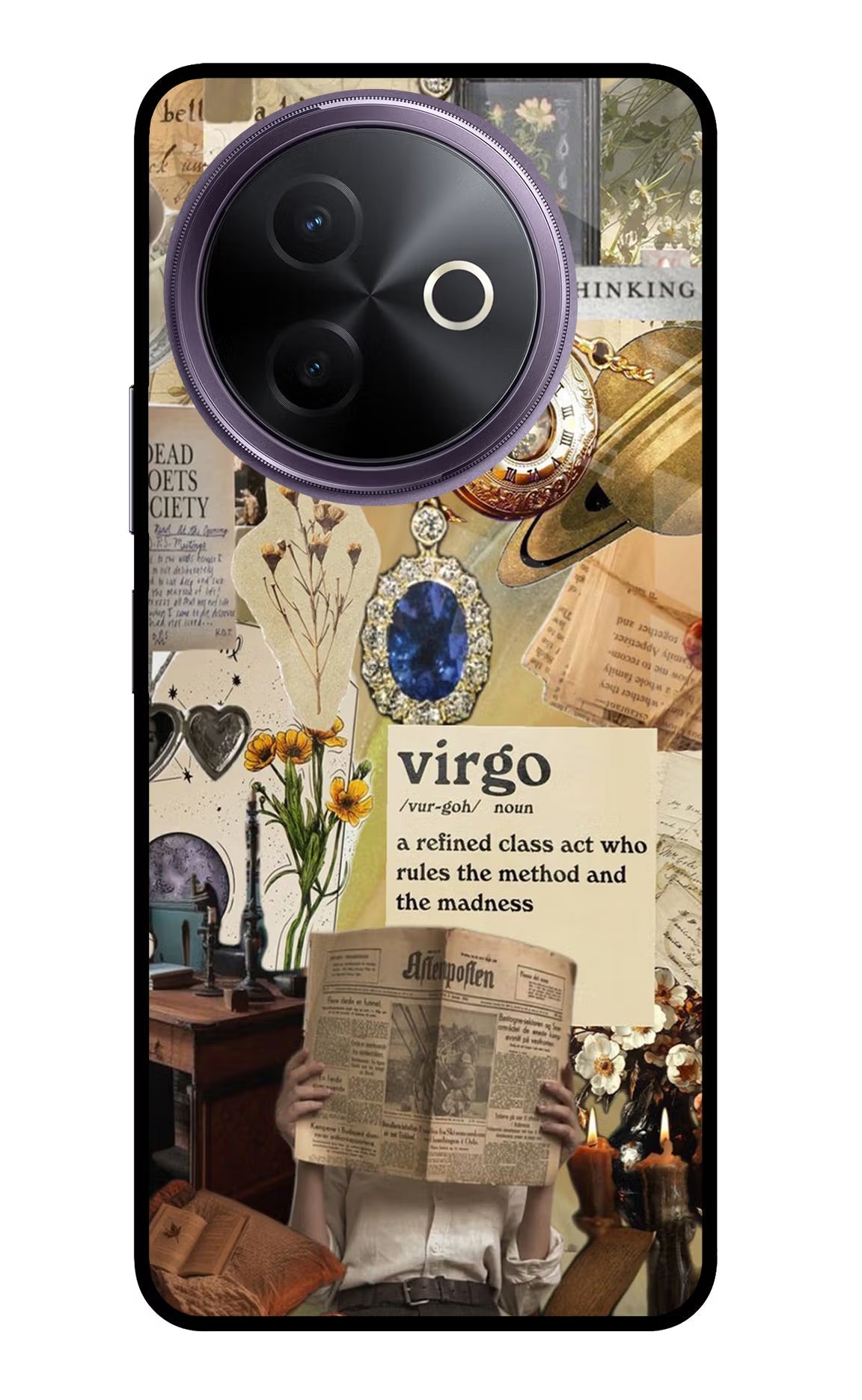 Virgo Zodiac Vivo Y39 5G Glass Case
