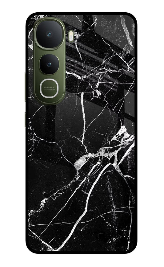 Black Marble Pattern Vivo Y400 5G Back Cover