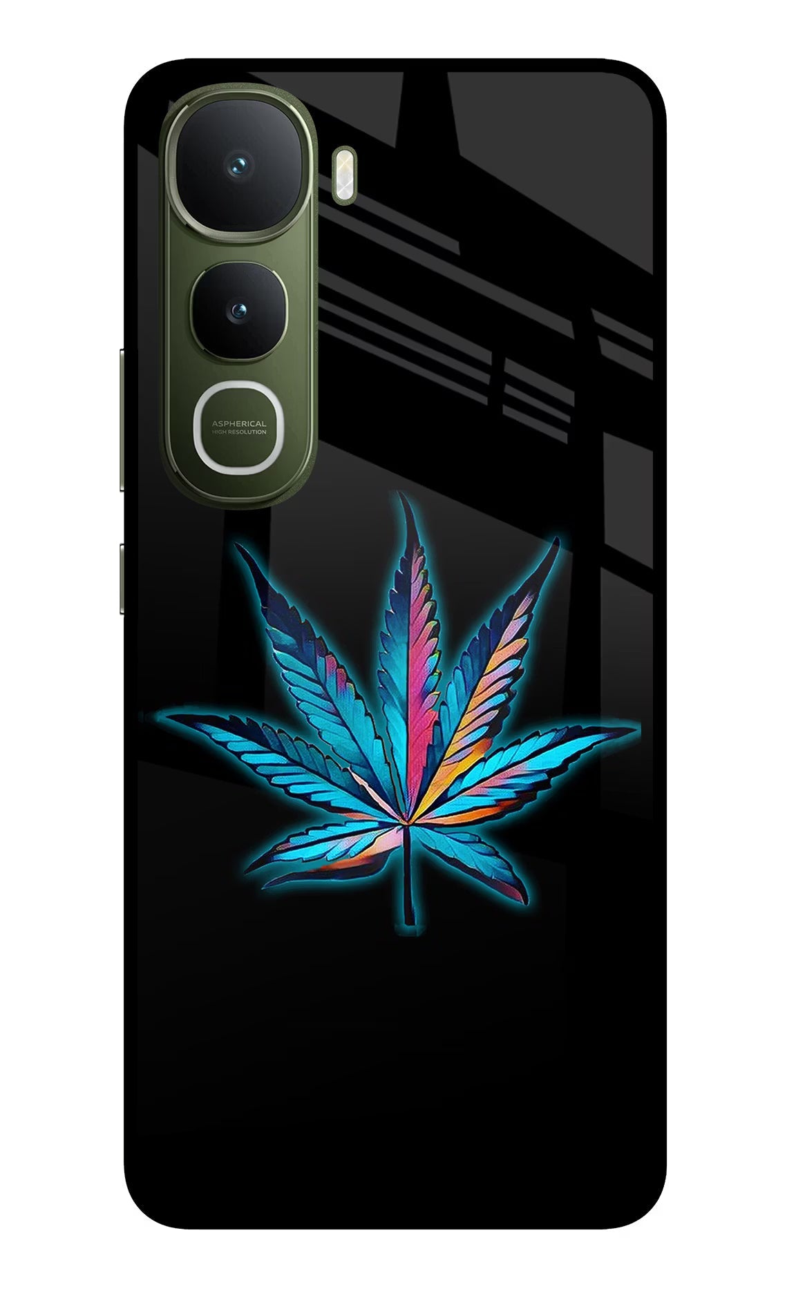 Weed Vivo Y400 5G Glass Case