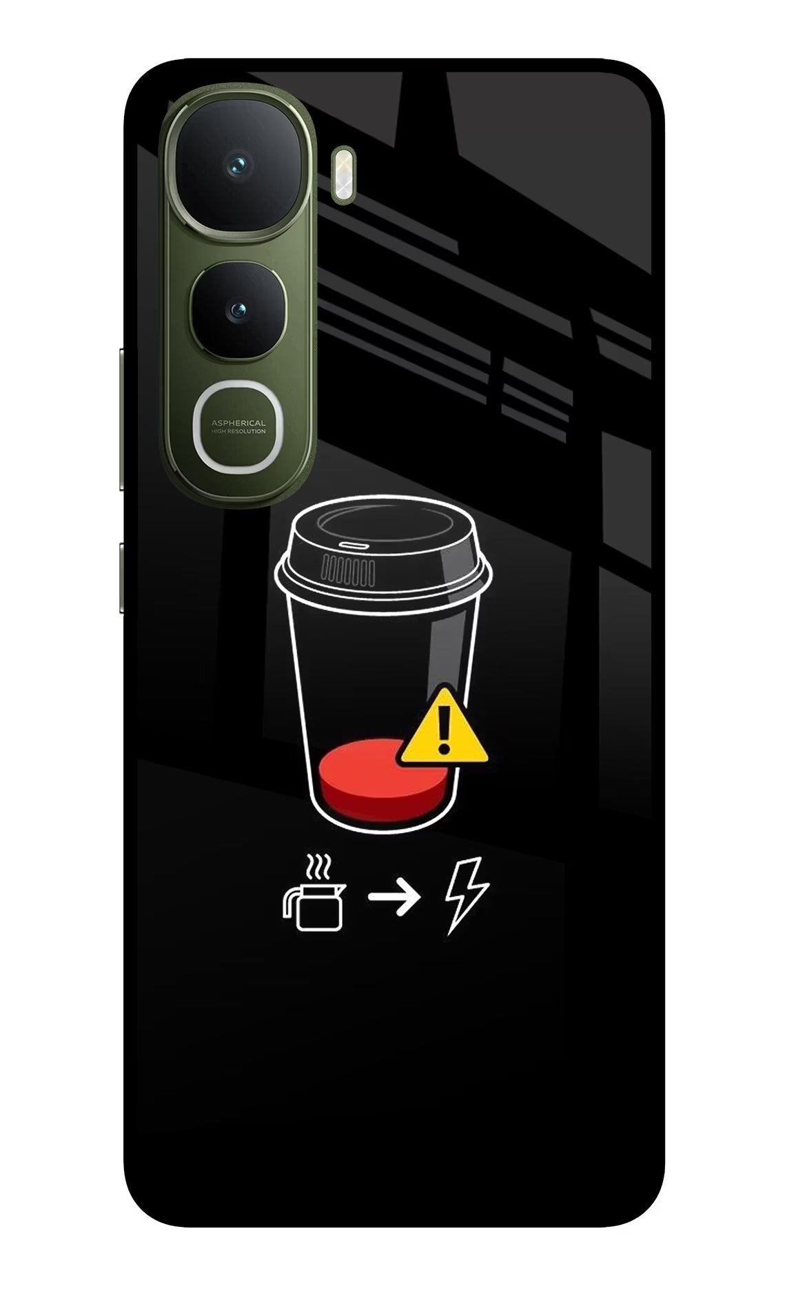 Coffee Vivo Y400 5G Back Cover
