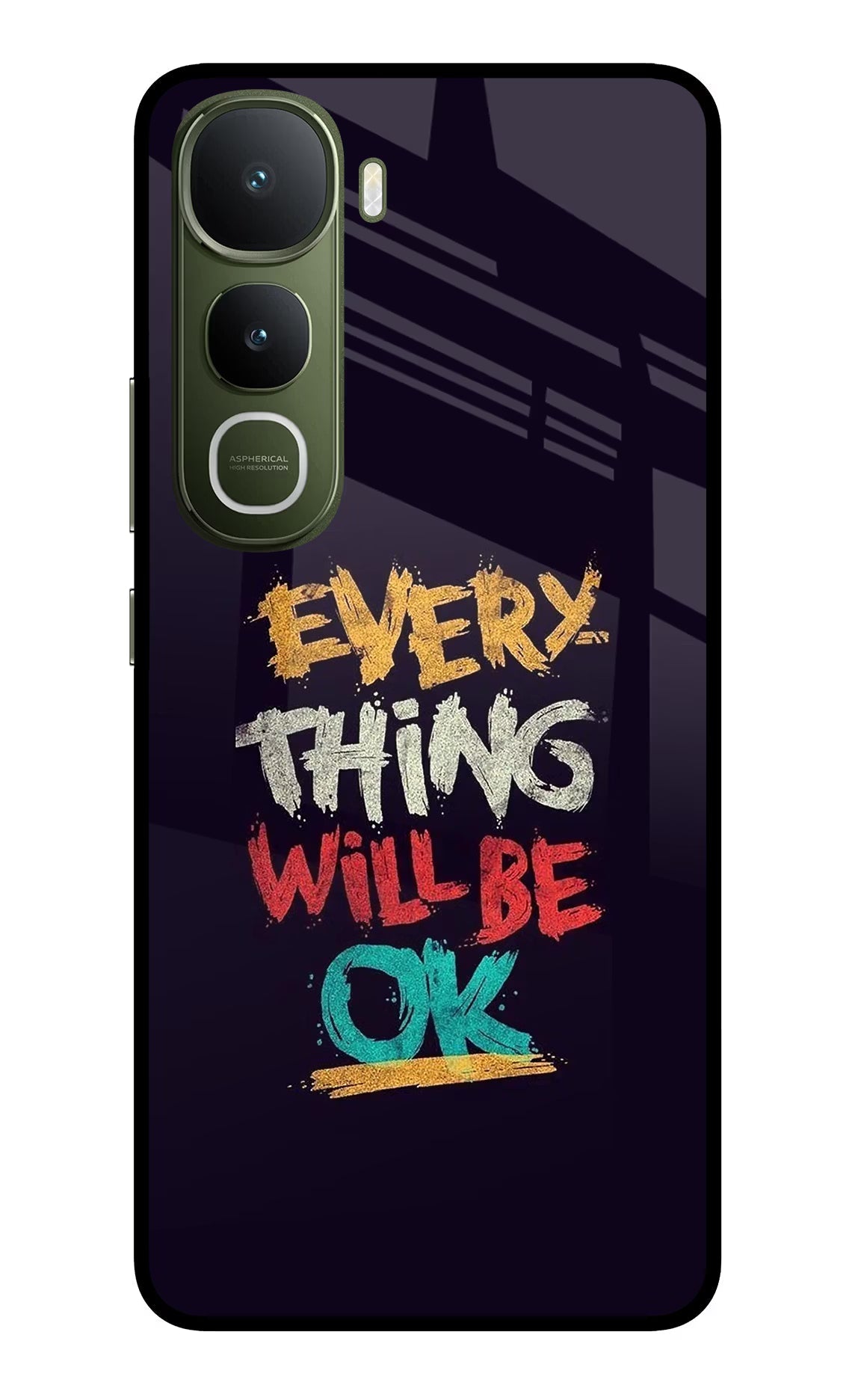 Everything Will Be Ok Vivo Y400 5G Glass Case
