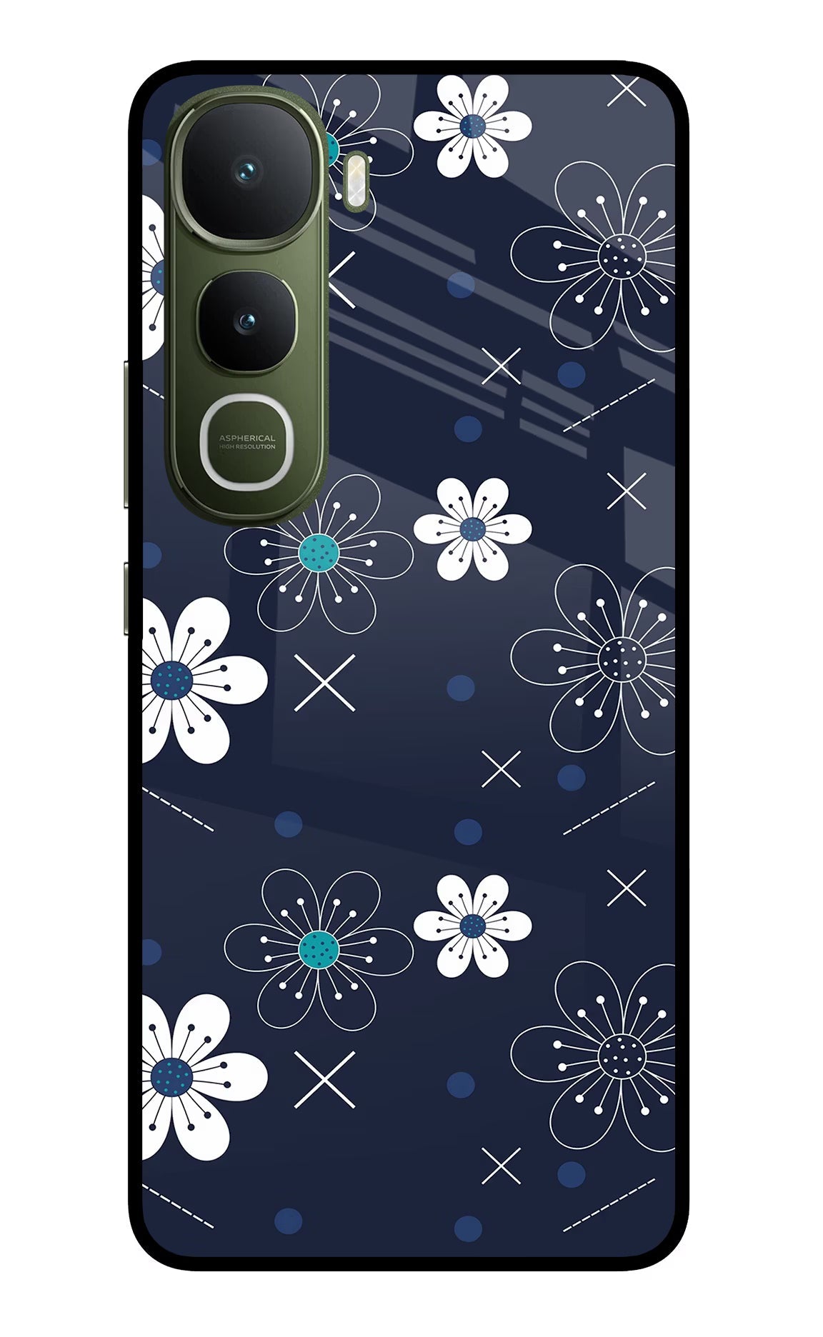 Flowers Vivo Y400 5G Back Cover