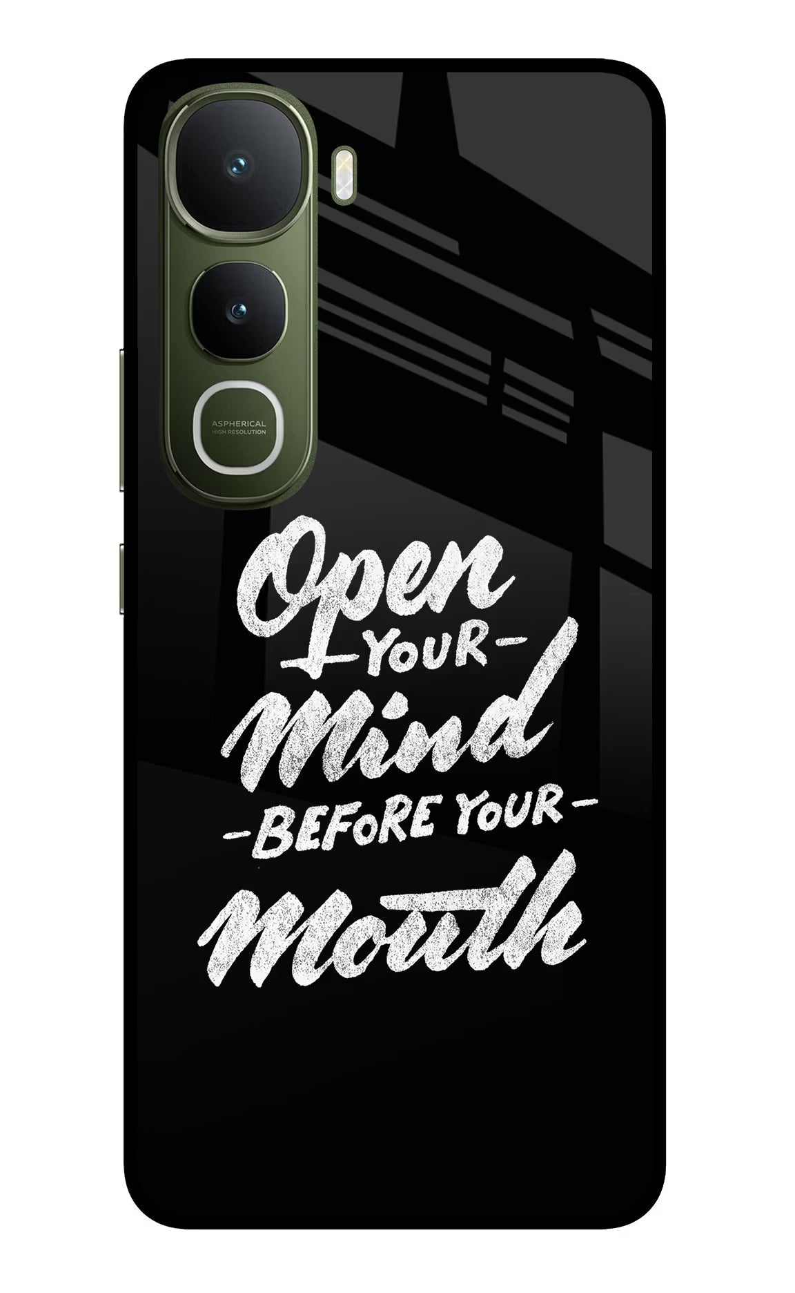 Open Your Mind Before Your Mouth Vivo Y400 5G Back Cover