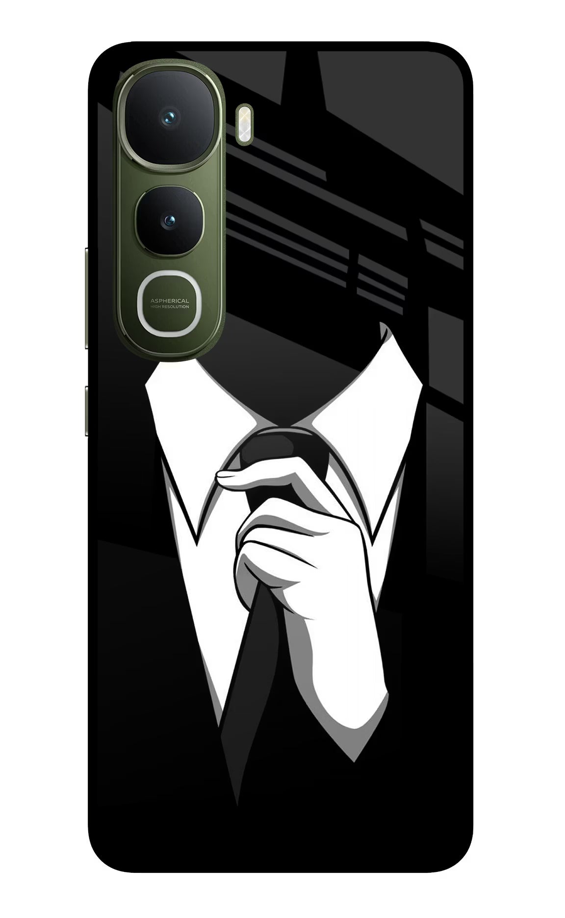 Black Tie Vivo Y400 5G Back Cover