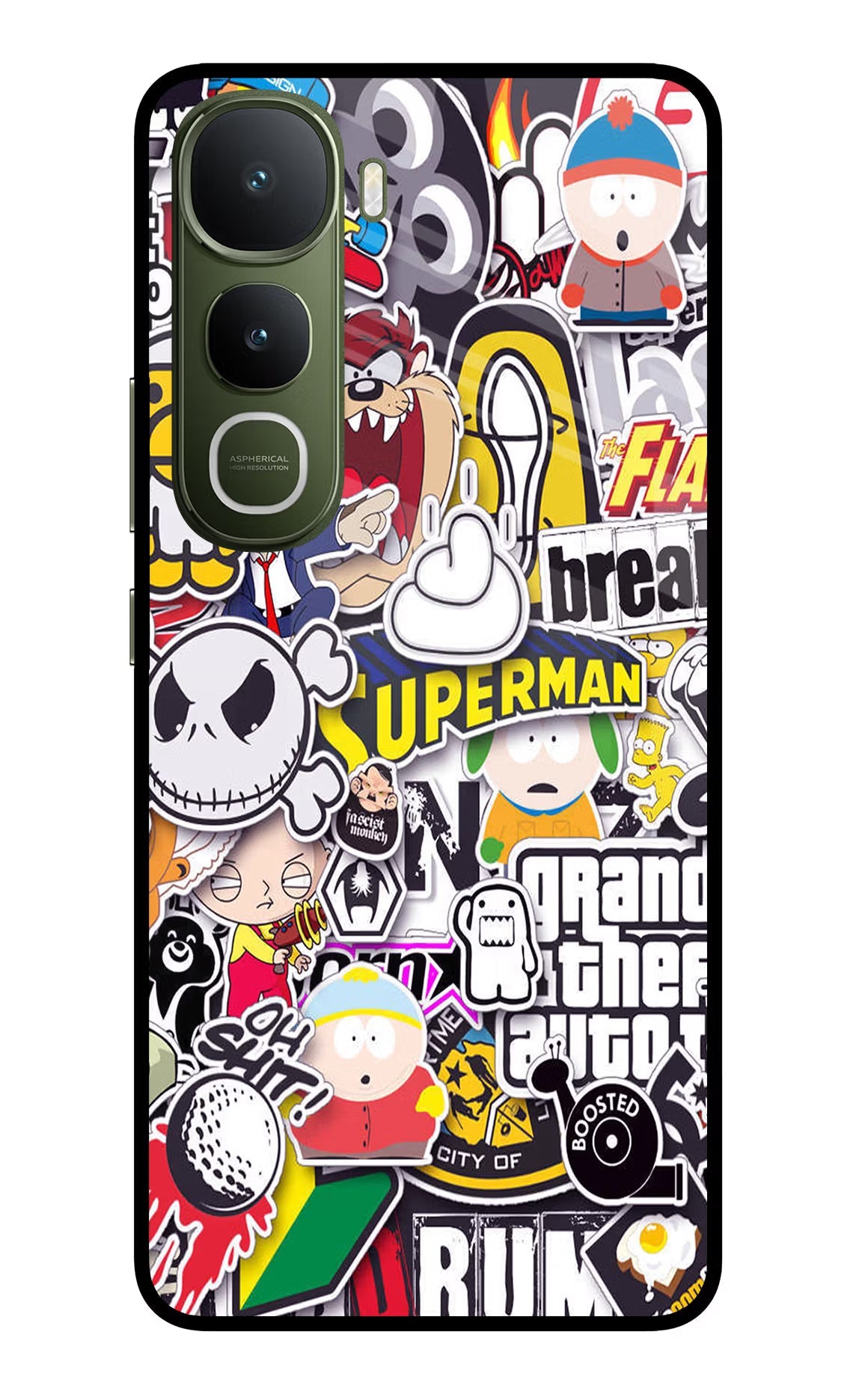 Sticker Bomb Vivo Y400 5G Back Cover