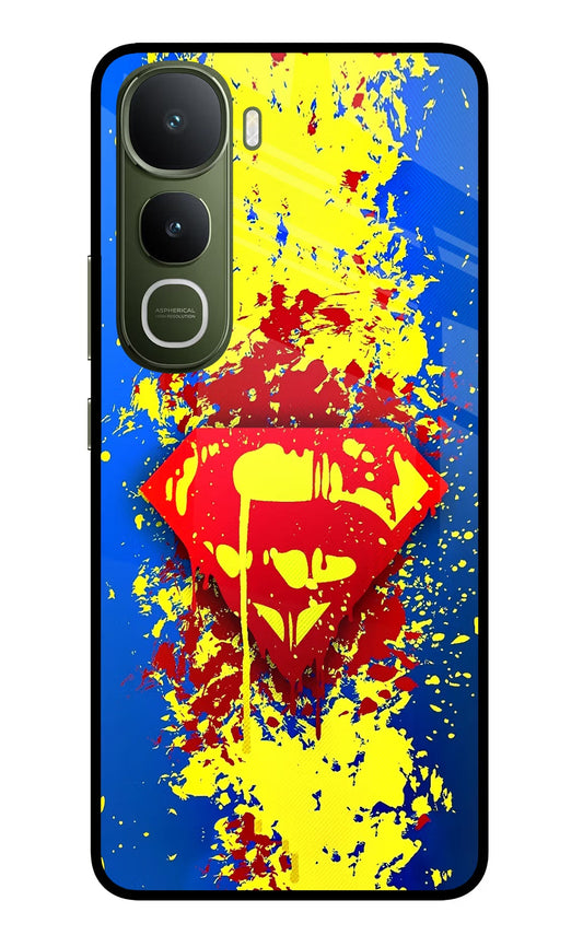 Superman logo Vivo Y400 5G Glass Case