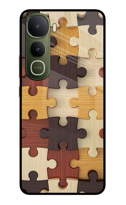 Wooden Puzzle Vivo Y400 5G Back Cover