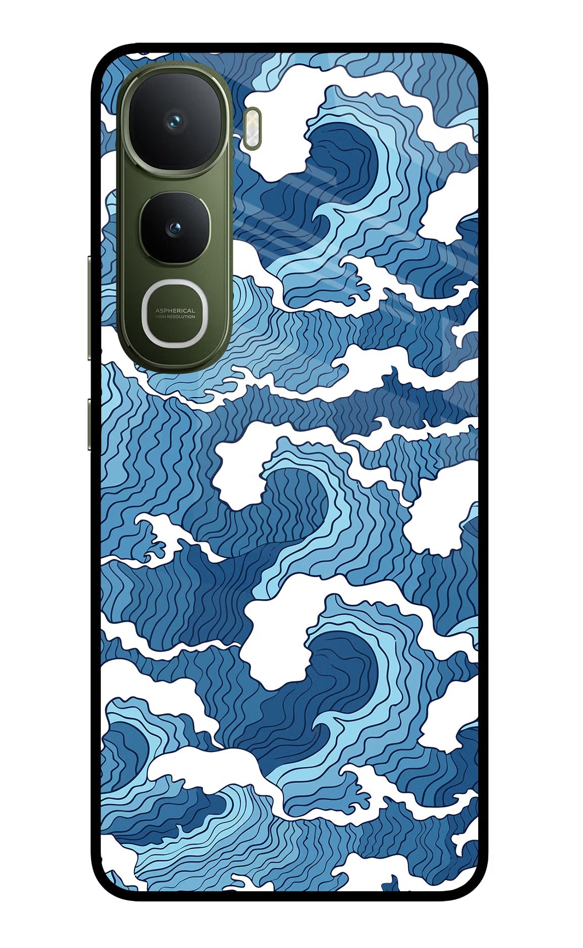 Blue Waves Vivo Y400 5G Back Cover