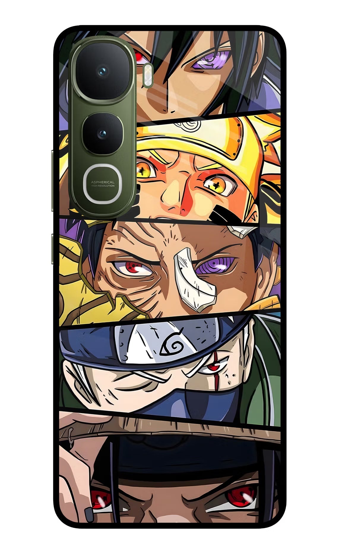 Naruto Character Vivo Y400 5G Glass Case
