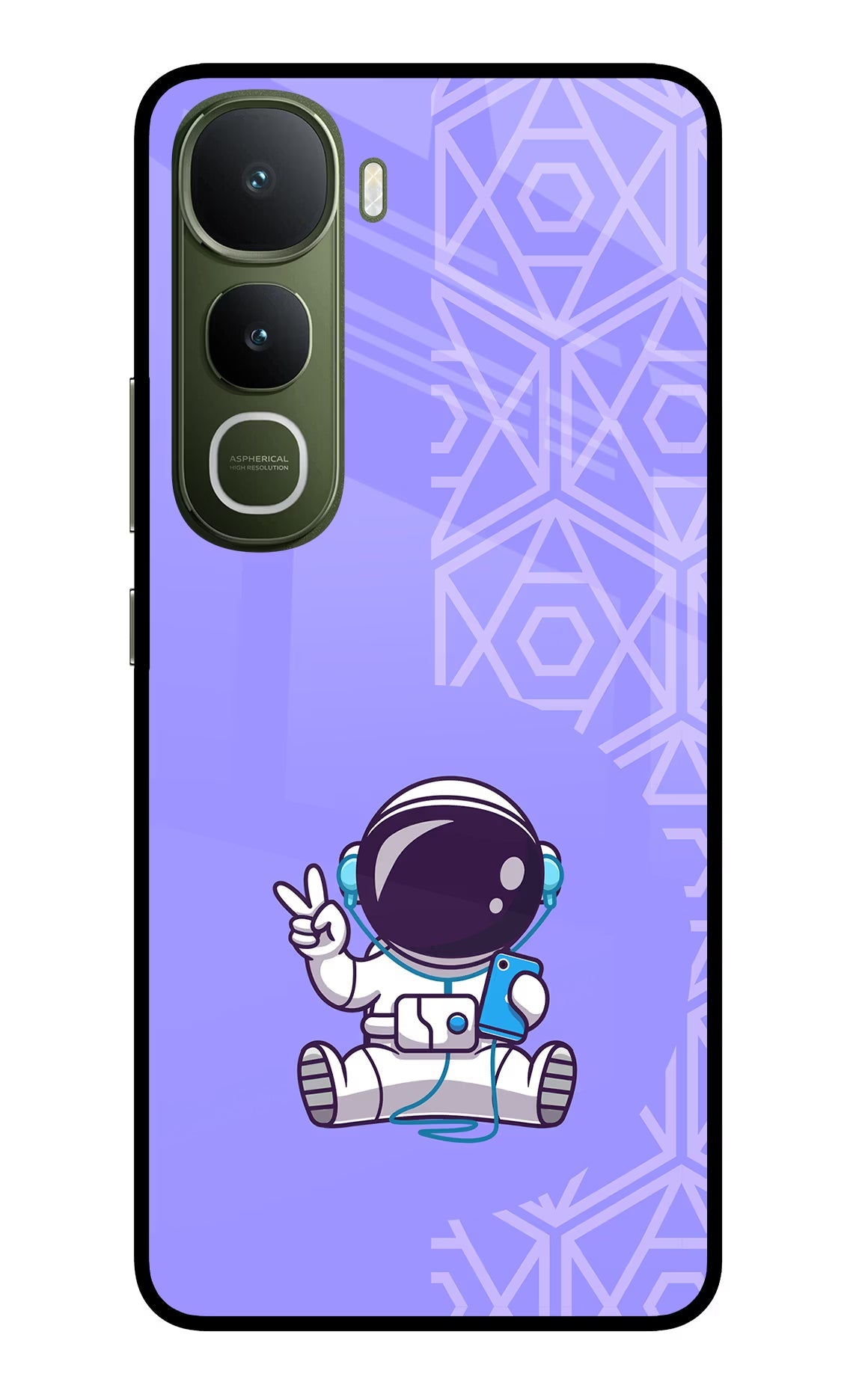 Cute Astronaut Chilling Vivo Y400 5G Back Cover