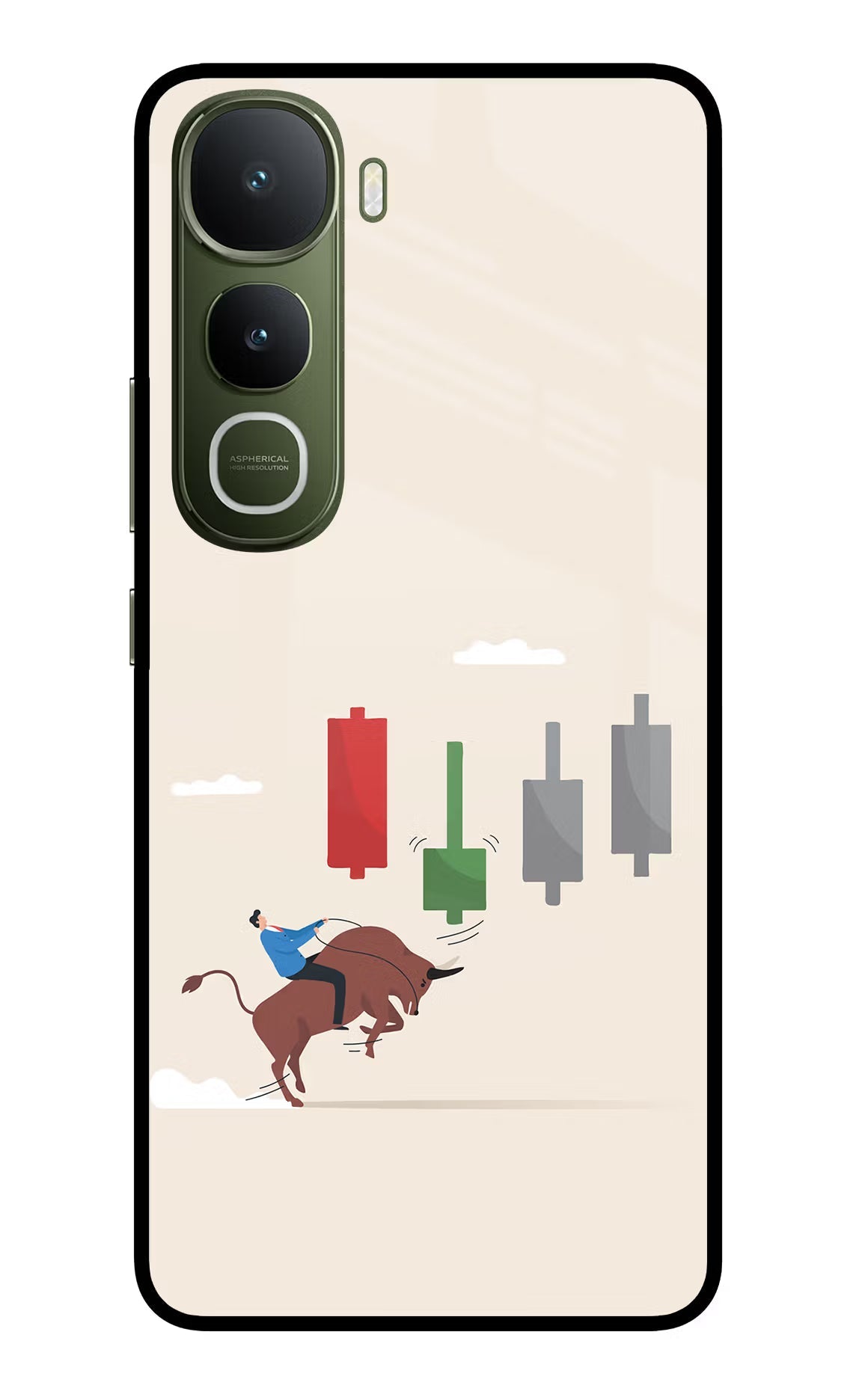 Bull Trading Momentum Vivo Y400 5G Glass Case