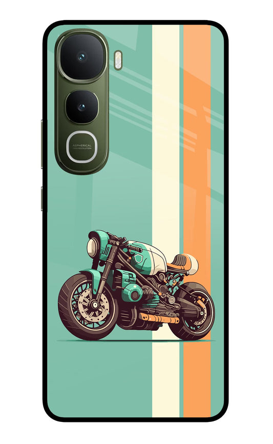 Striped Moto Drift Vivo Y400 5G Back Cover