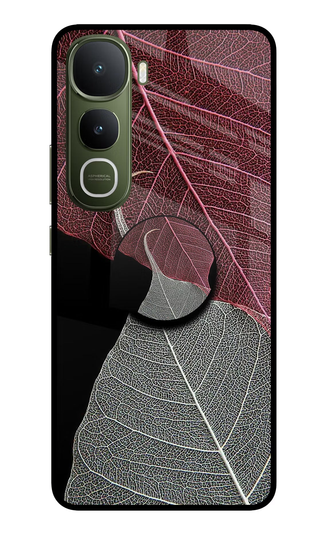 Leaf Pattern Vivo Y400 5G Pop Case