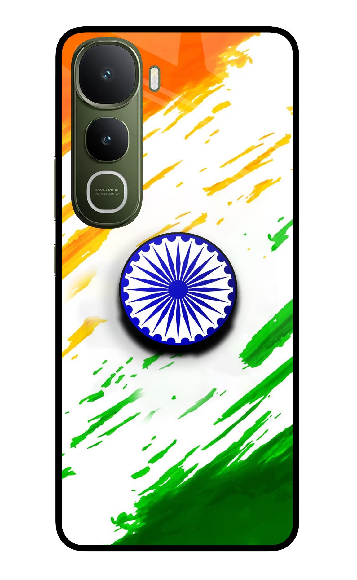 Indian Flag Ashoka Chakra Vivo Y400 5G Pop Case