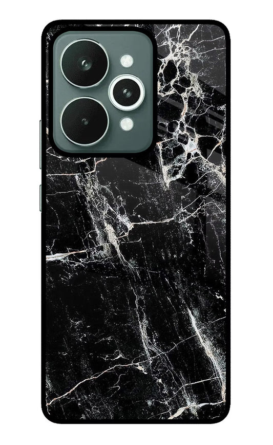 Black Marble Texture Realme 15 Glass Case