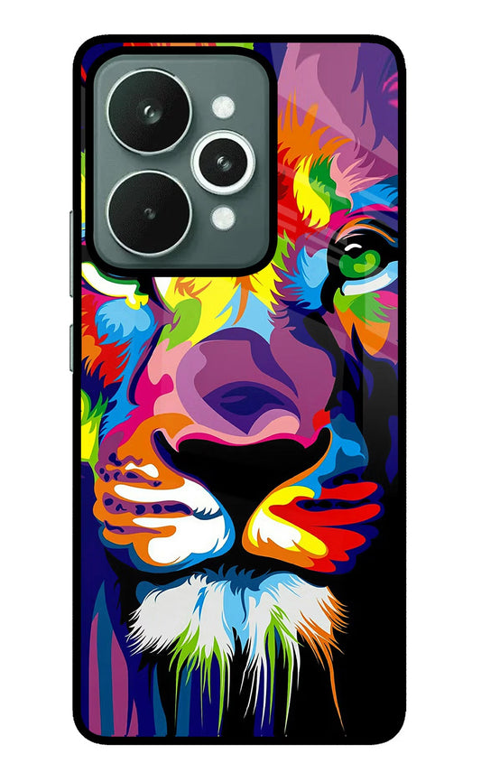 Lion Realme 15 Glass Case