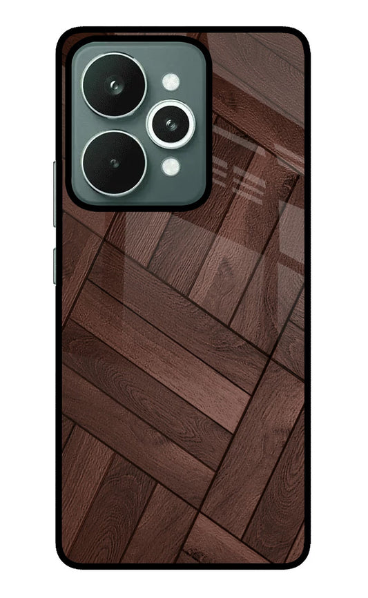Wooden Texture Design Realme 15 Glass Case