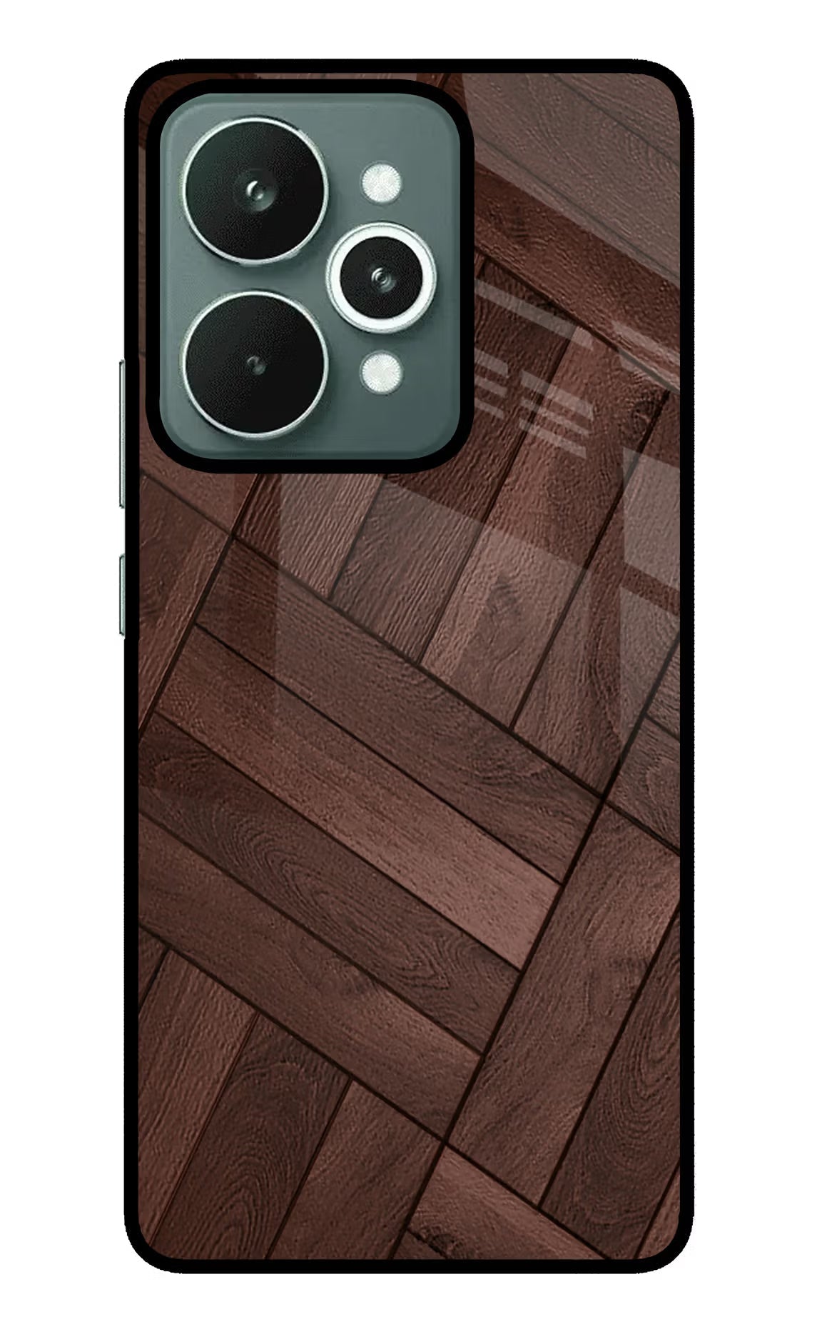 Wooden Texture Design Realme 15 Back Cover