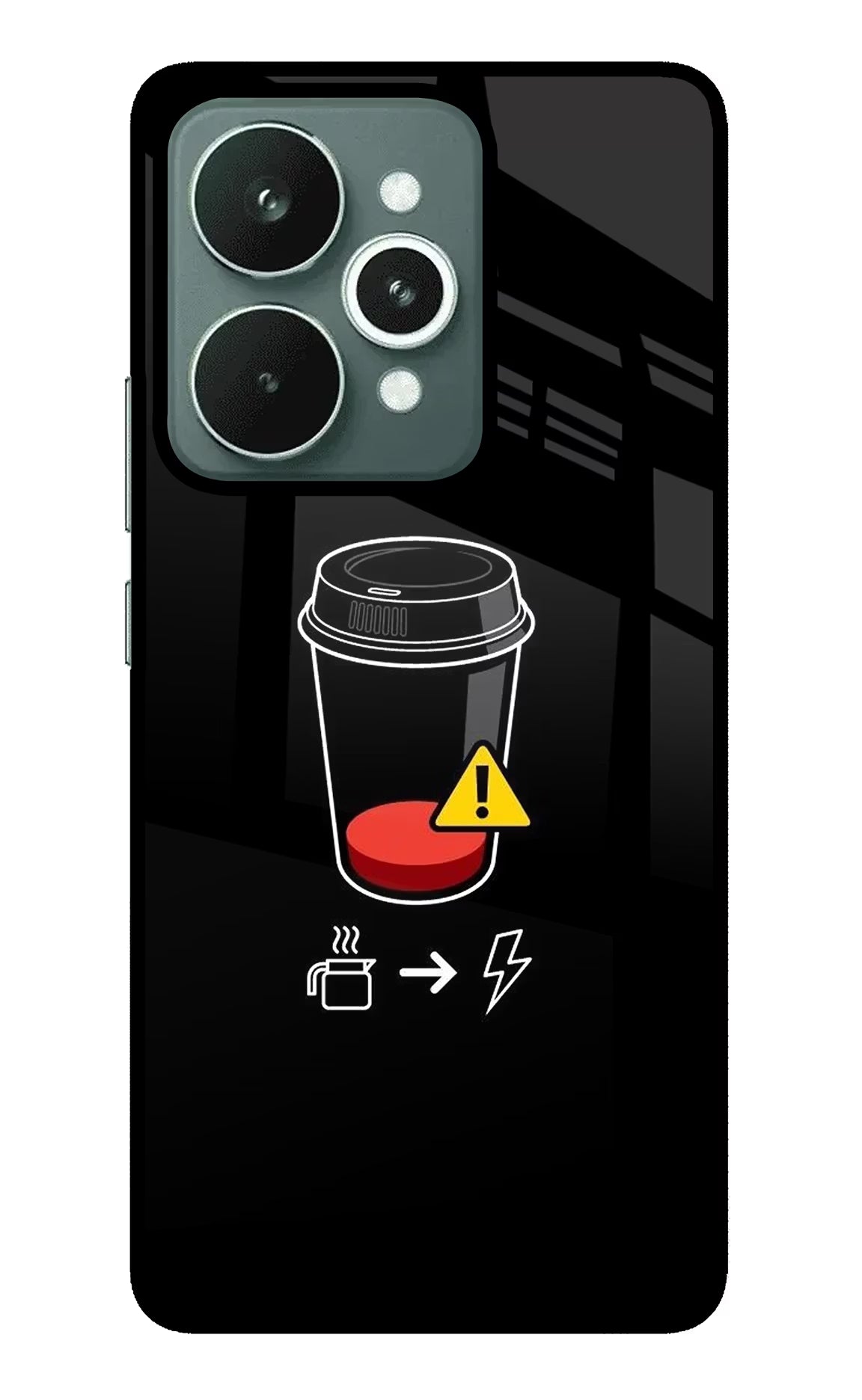 Coffee Realme 15 Glass Case