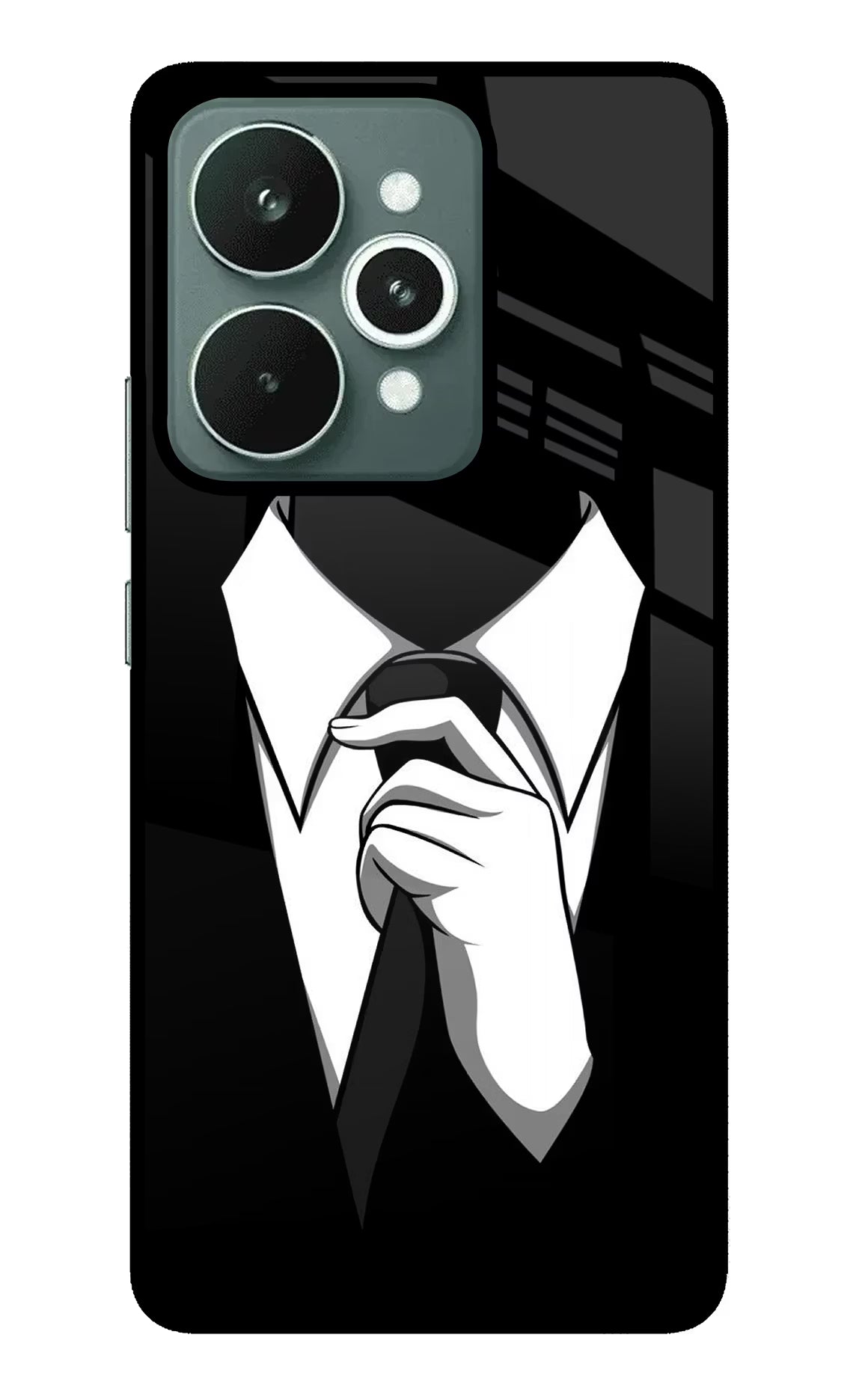 Black Tie Realme 15 Back Cover
