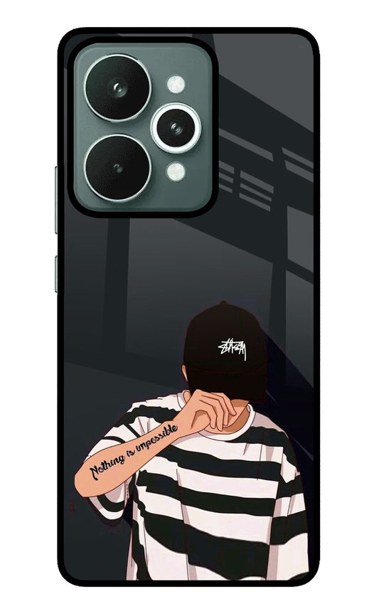 Aesthetic Boy Realme 15 Glass Case