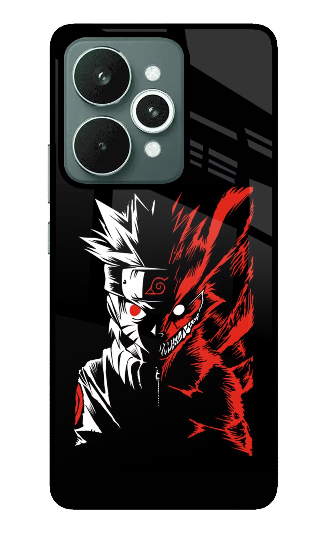 Naruto Two Face Realme 15 Glass Case