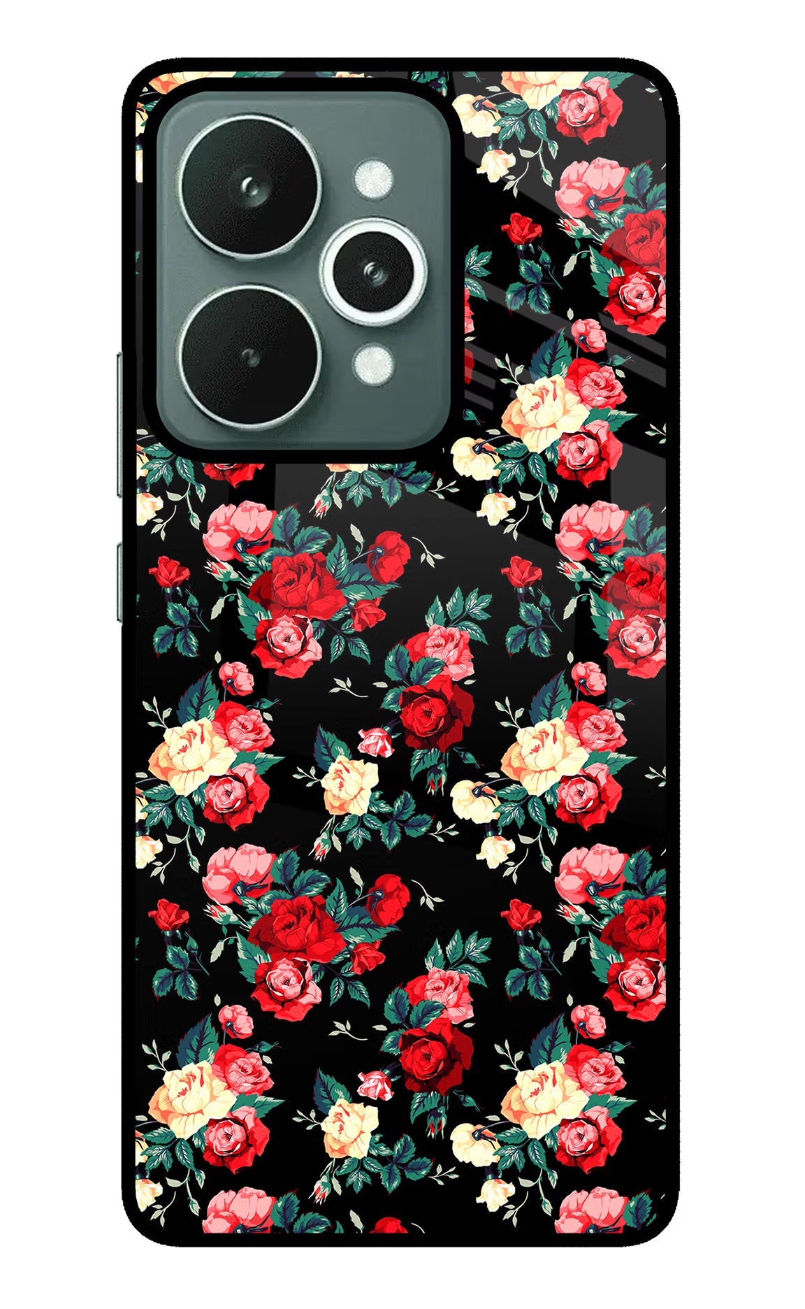Rose Pattern Realme 15 Back Cover