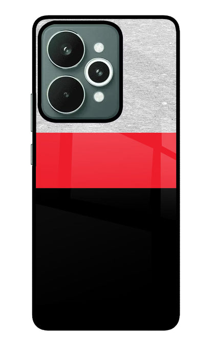 Tri Color Pattern Realme 15 Back Cover