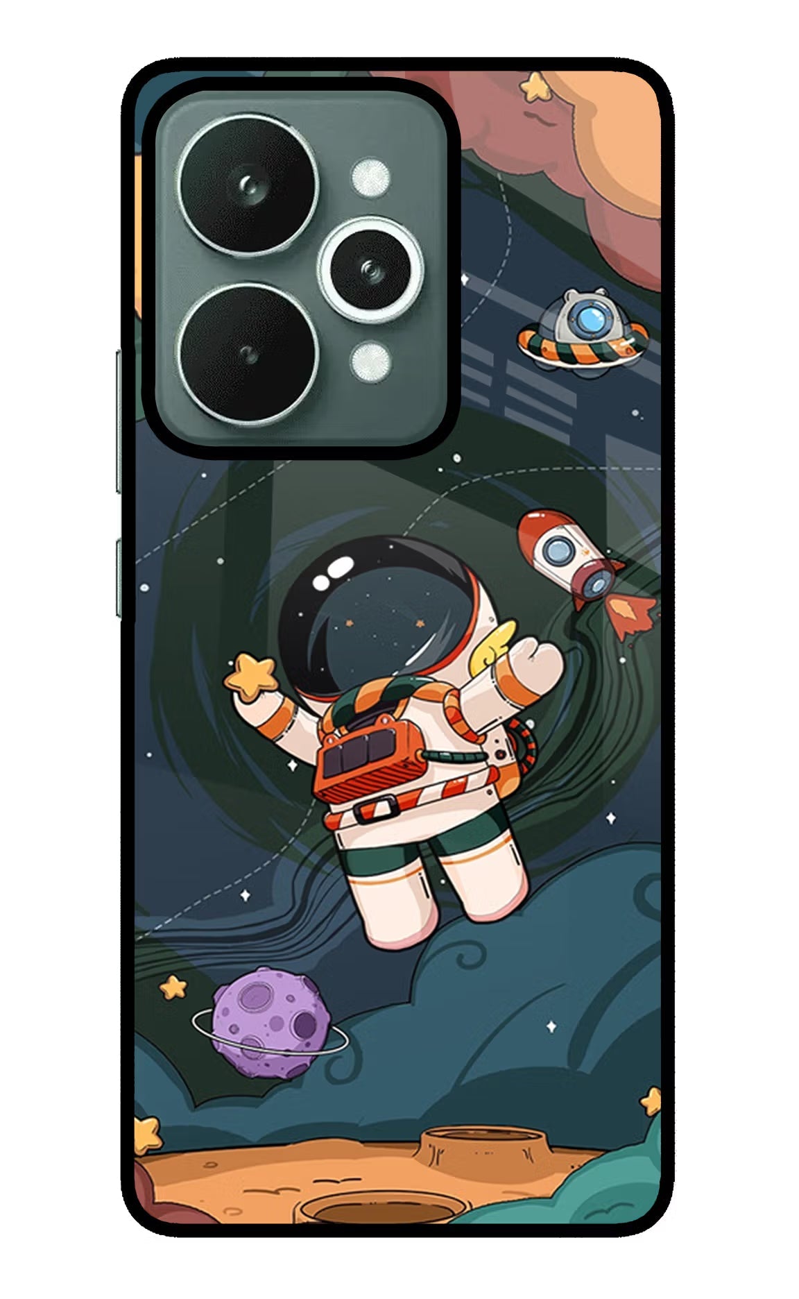 Cartoon Astronaut Realme 15 Back Cover