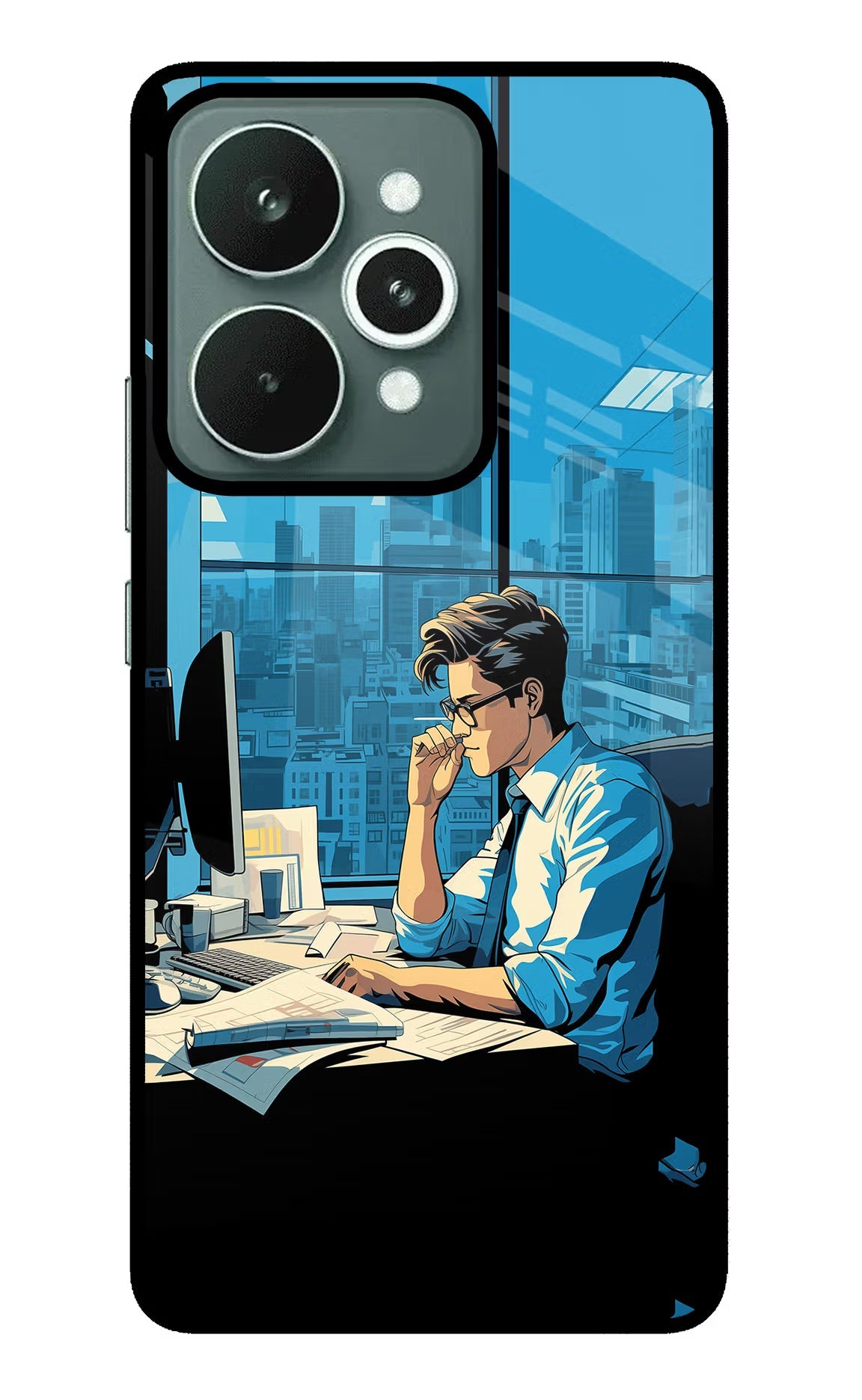 Focused Hustler (AI Generated) Realme 15 Back Cover