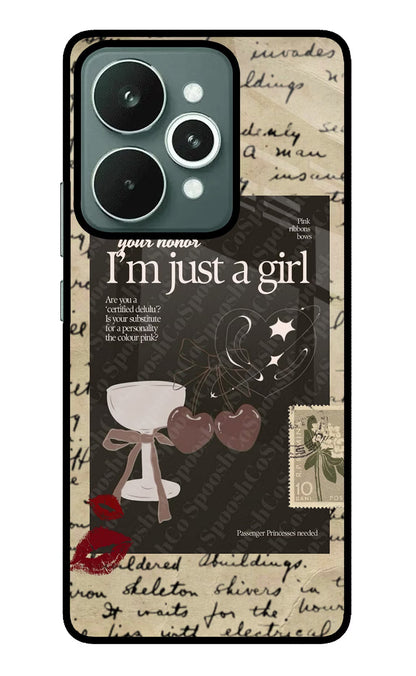 I am just a girl Realme 15 Back Cover