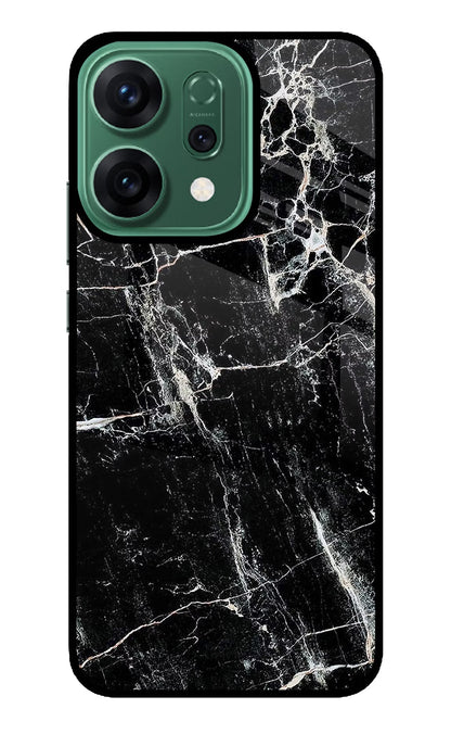 Black Marble Texture Oppo Reno14 5G Back Cover