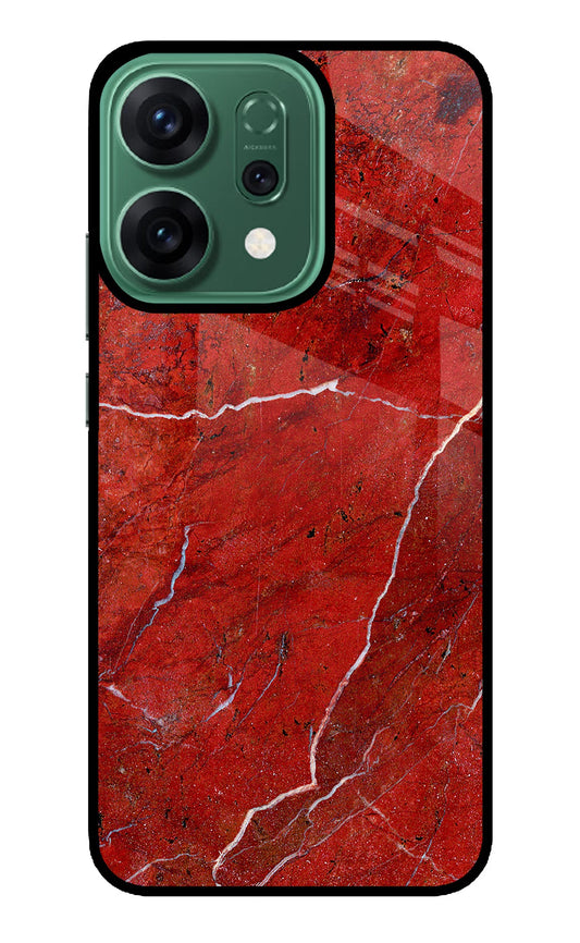 Red Marble Design Oppo Reno14 5G Back Cover