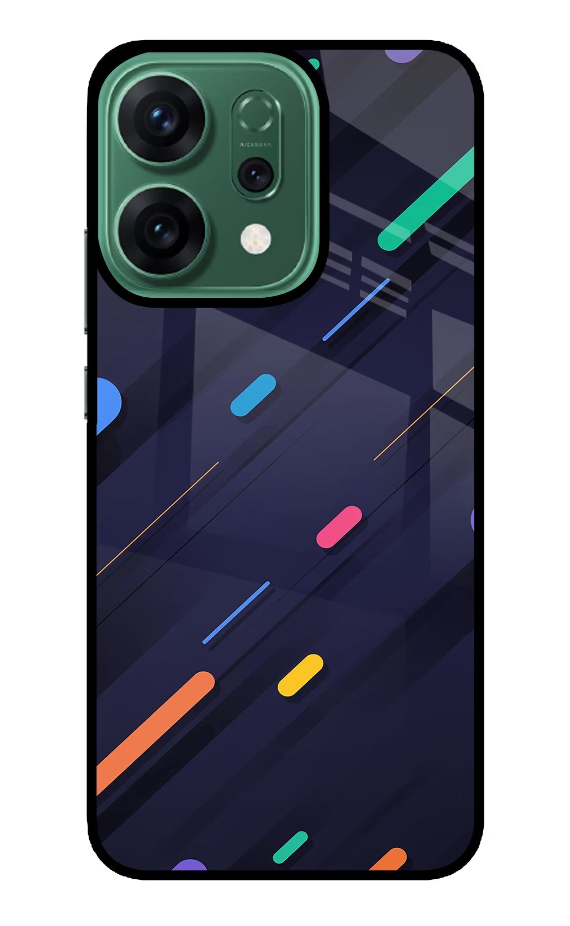 Abstract Design Oppo Reno14 5G Glass Case