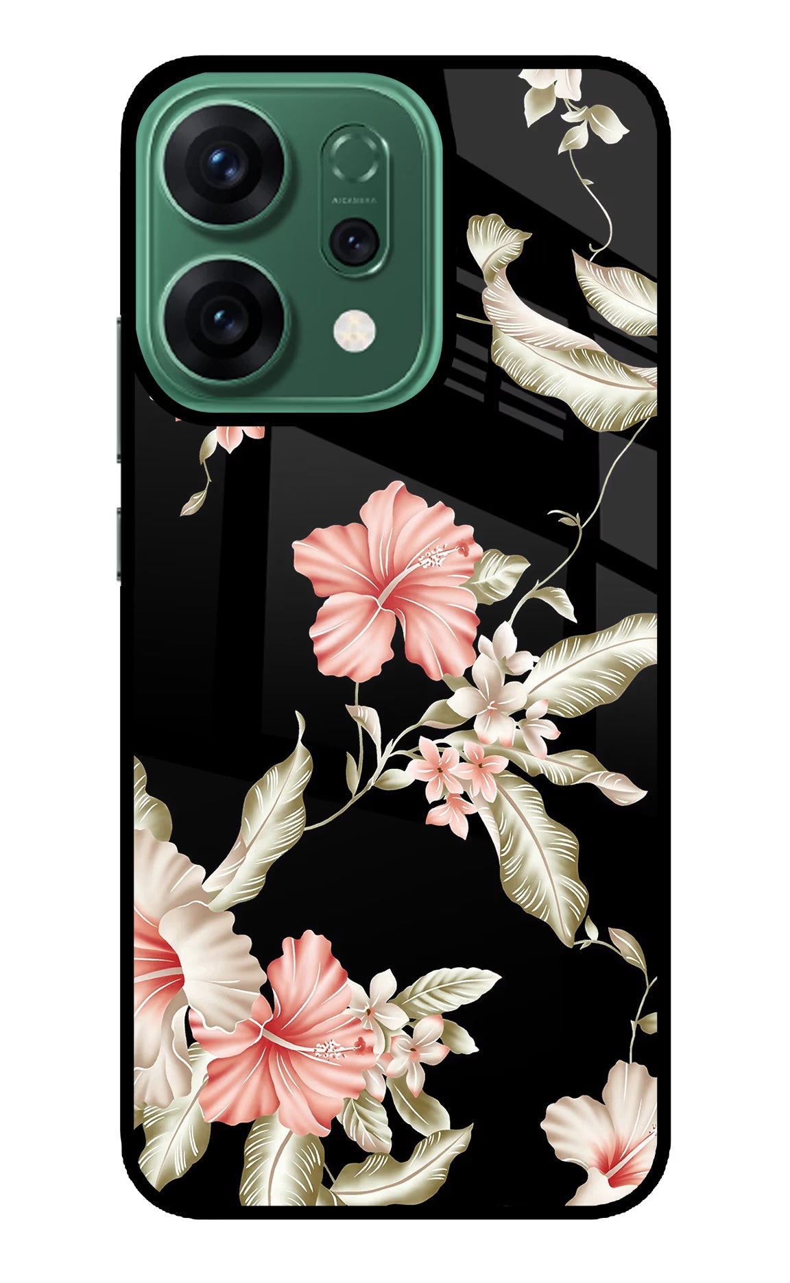 Flowers Oppo Reno14 5G Glass Case