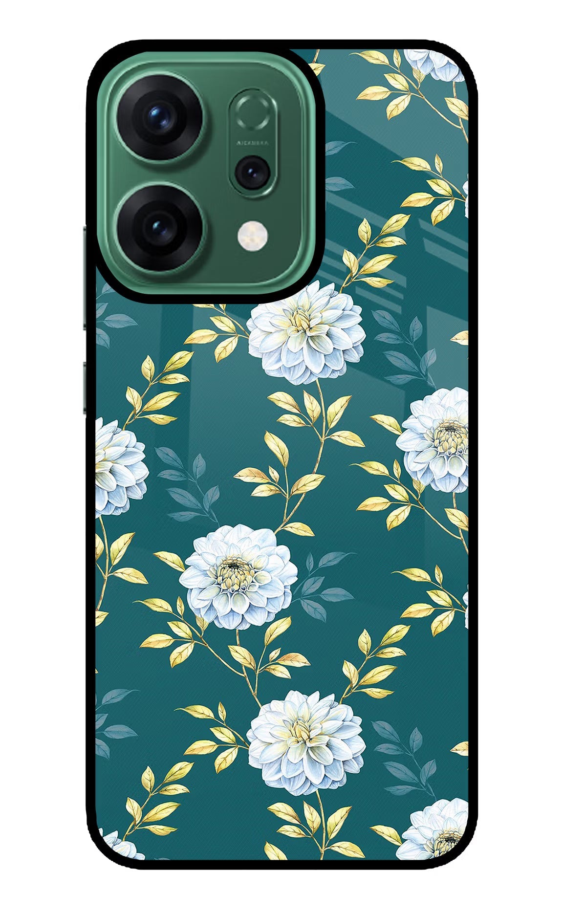 Flowers Oppo Reno14 5G Glass Case