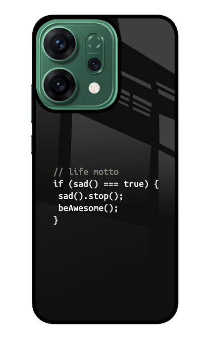 Life Motto Code Oppo Reno14 5G Back Cover