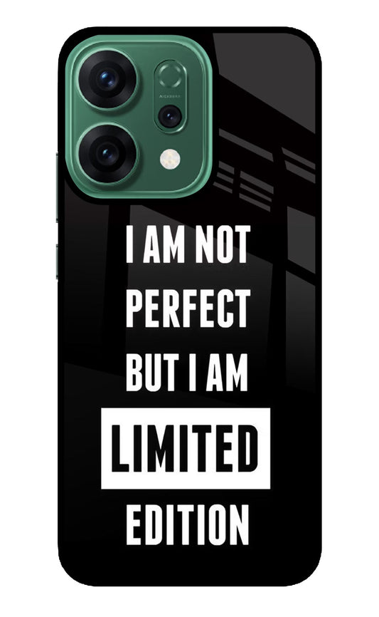 I Am Not Perfect But I Am Limited Edition Oppo Reno14 5G Back Cover