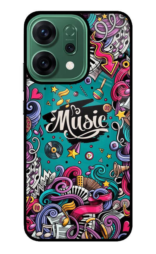 Music Graffiti Oppo Reno14 5G Back Cover