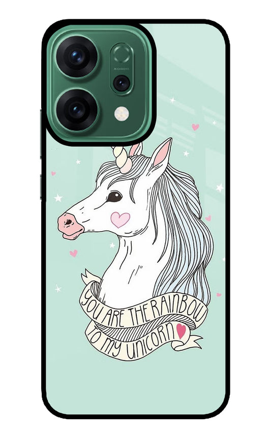 Unicorn Wallpaper Oppo Reno14 5G Back Cover