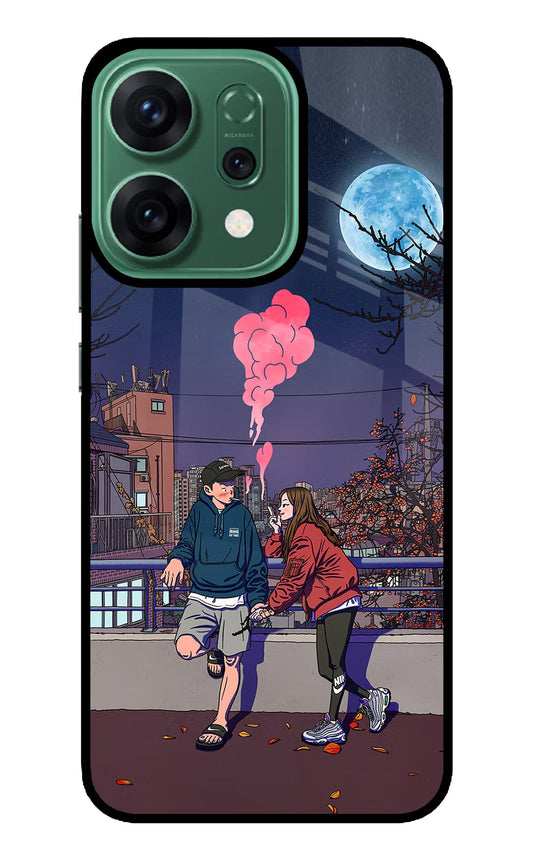 Chilling Couple Oppo Reno14 5G Back Cover