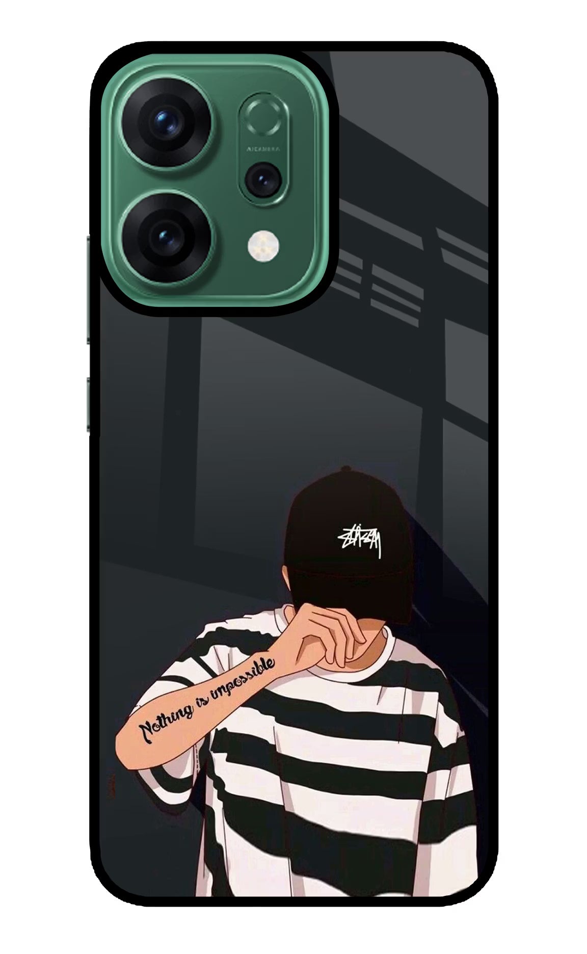 Aesthetic Boy Oppo Reno14 5G Glass Case