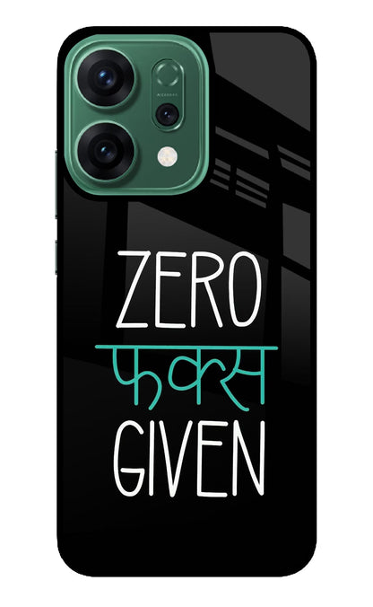 Zero Fucks Given Oppo Reno14 5G Back Cover