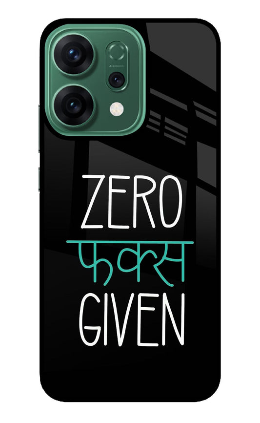 Zero Fucks Given Oppo Reno14 5G Back Cover