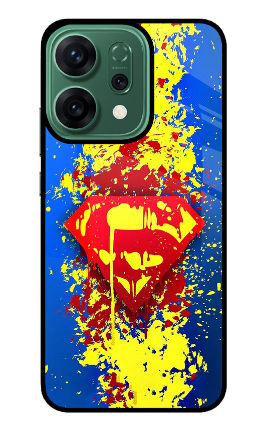 Superman logo Oppo Reno14 5G Glass Case