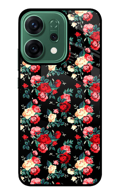 Rose Pattern Oppo Reno14 5G Back Cover