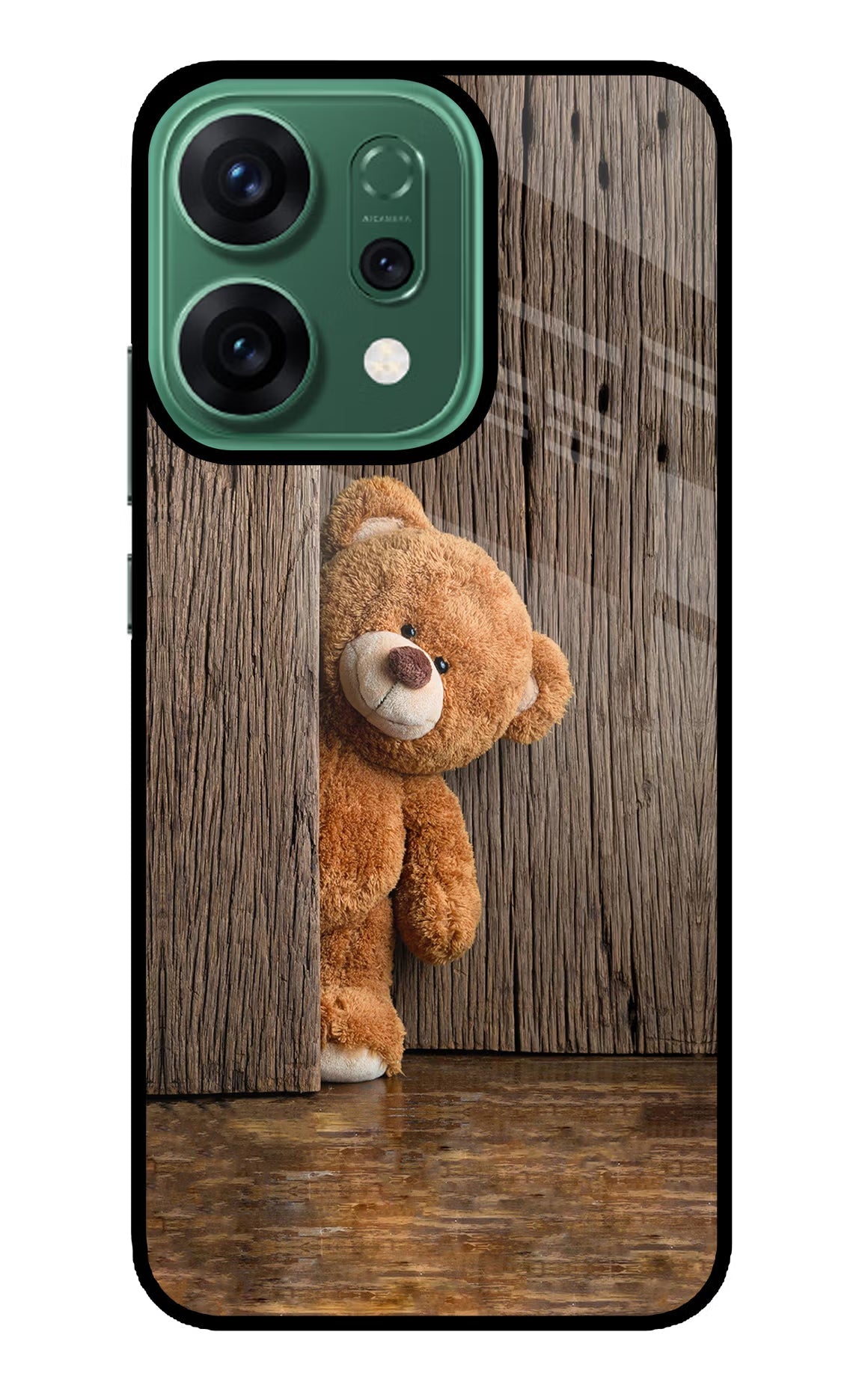 Teddy Wooden Oppo Reno14 5G Back Cover