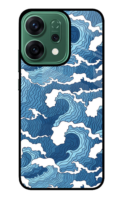 Blue Waves Oppo Reno14 5G Back Cover