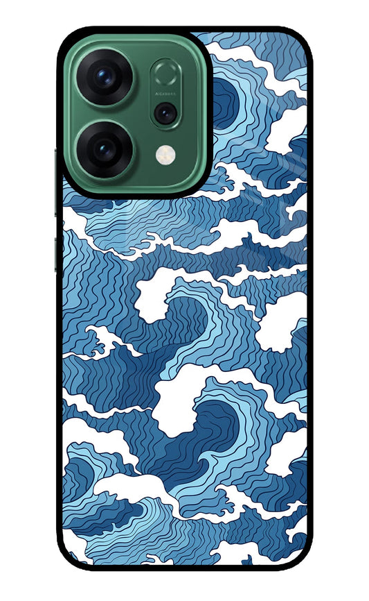 Blue Waves Oppo Reno14 5G Back Cover